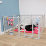 Ollipet hvalpegård m. stokke og gulvbeskytter | 100cm. Høj